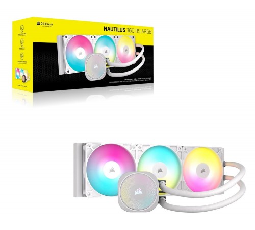 Система водяного охолодження Corsair Nautilus 360 RS ARGB White (CW-9060095-WW)
