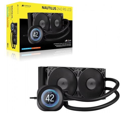 Система водяного охолодження Corsair Nautilus 240 RS LCD (CW-9061031-WW)