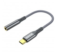 Адаптер ColorWay USB Type-C - 3.5 мм (M/F), 0.14 м, Gray (CW-AD-CJ)