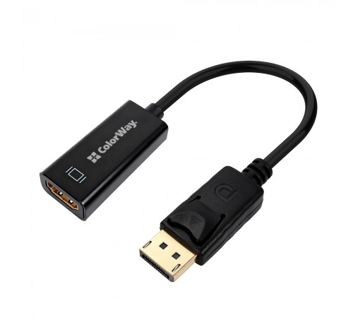 Адаптер Colorway DisplayPort - HDMI (M/F) 4K/30 Гц Black (CW-AD-DPHD)