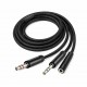 Адаптер ColorWay 3.5 мм - 2х3.5 мм (F/M), 1 м, Black (CW-AD-J2MJ)