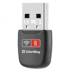 Бездротовий адаптер ColorWay Wi-Fi 6 (CW-AD-W1)