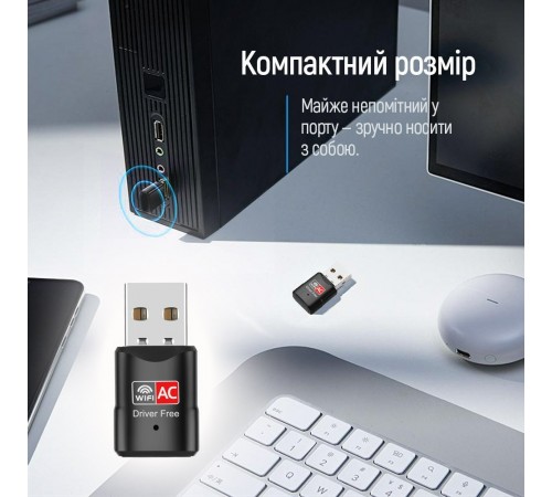 Бездротовий адаптер ColorWay Wi-Fi (CW-AD-W2) Бездротовий адаптер ColorWay Wi-Fi (CW-AD-W2)