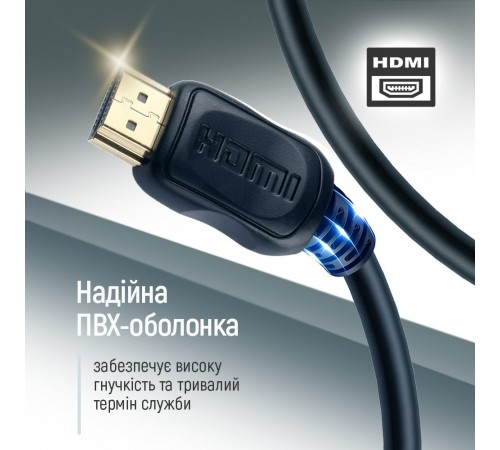 Кабель ColorWay HDMI - HDMI V 2.0 (M/M), 4K/60 Гц, 10 м, Black (CW-CBHD081-BK) Кабель ColorWay HDMI - HDMI V 2.0 (M/M), 4K/60 Гц, 10 м, Black (CW-CBHD081-BK)