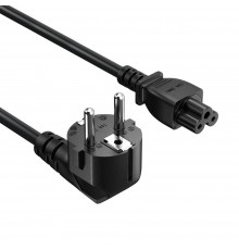 Кабель живлення ColorWay CEE7/7-C5, 1 м, Black (CW-CBP084-BK)