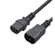 Кабель живлення ColorWay C13-C14, 1 м, Black (CW-CBP087-BK)