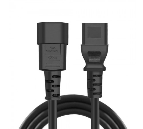 Кабель живлення ColorWay C13-C14, 1 м, Black (CW-CBP087-BK)