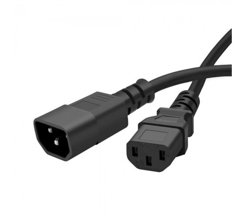 Кабель живлення ColorWay C13-C14, 1 м, Black (CW-CBP087-BK)