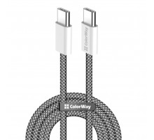 Кабель ColorWay USB Type-C + USB Type-C (M/M), 3.0 А, 1 м, Black (CW-CBPDCC061-BK)