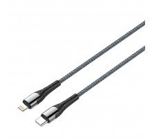 Кабель ColorWay USB-C-Lightning, PD Fast Charging, 3.0А, 1м, Grey (CW-CBPDCL033-GR)