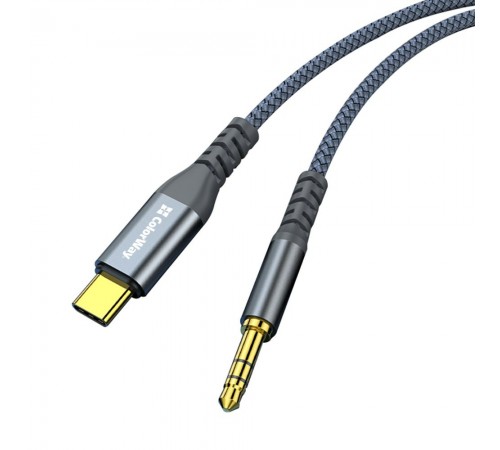 Адаптер ColorWay USB Type-C - 3.5 мм (M/M), 1.2 м, Gray (CW-CBPDJ071-G) Адаптер ColorWay USB Type-C - 3.5 мм (M/M), 1.2 м, Gray (CW-CBPDJ071-G)