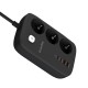 Фільтр живлення ColorWay CW-CHE34PDB GaN3 Pro PD 65W (2USB-A + 2 TYPE-C) 3 розетки, 4 USB, 2 м, чорний