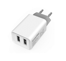 Мережевий зарядний пристрій ColorWay AutoID (2USBx2.1A) White (CW-CHS015-WT)