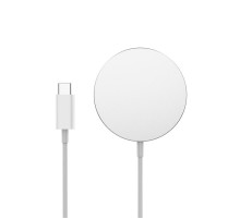 Бездротовий зарядний пристрій СolorWay MagSafe Charger 15W for iPhone White (CW-CHW27Q-WT)