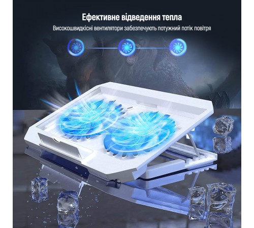 Охолоджуюча пiдставка для ноутбука ColorWay Cooling Laptop Q100, 10-17” (CW-CLQ100)