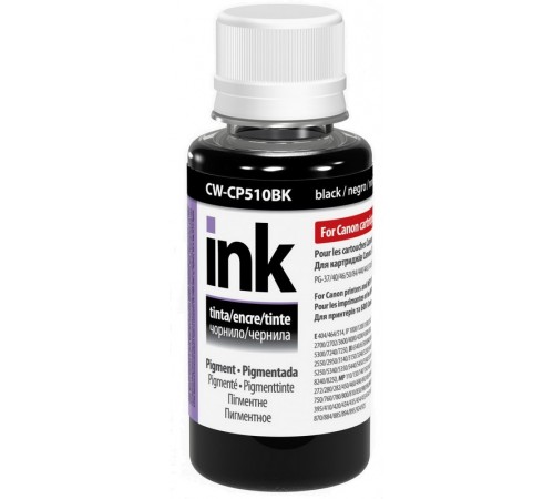 Чорнило CW Canon CP-510 (CW-CP510BK01) Black Pigment, 100мл Чорнило CW Canon CP-510 (CW-CP510BK01) Black Pigment, 100мл