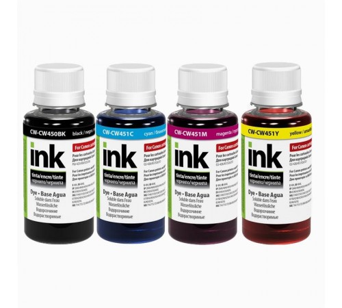 Комплект чорнил CW для CANON PGI-450/CLI-451 BK/С/M/Y (CW-CW450/CW451SET01) 4*100г