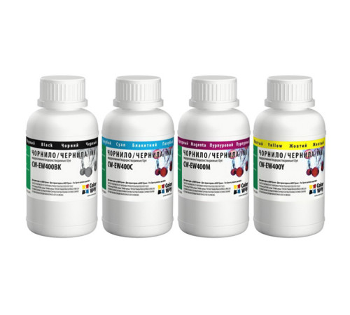 Комплект чорнил ColorWay Epson T26/C91 BK/С/M/Y (ColorWay-EW400SET02) 4*200г