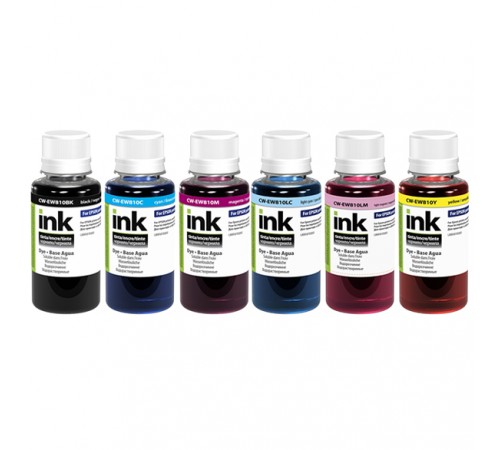 Комплект чорнил CW Epson L800/810/850 BK/С/LC/LM/M/Y (CW-EW810SET01) 6*100г