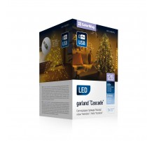 Світлодіодна гірлянда ColorWay (CW-G-126L91CU) 126LED, 9x1.5м, 8 функцій, теплий колір USB