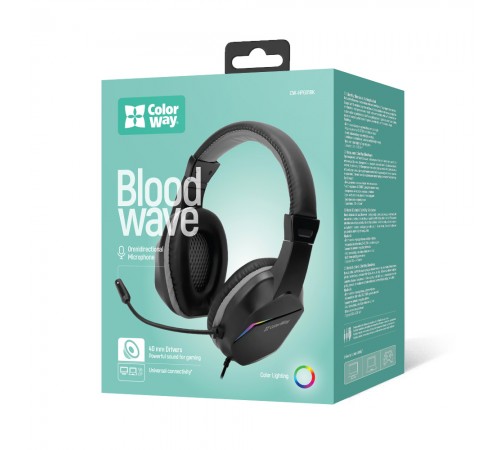 Гарнітура СolorWay Bloodwave LED Black (CW-HPG01BK)