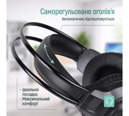 Гарнітура СolorWay GlowCore RGB Black (CW-HPG02BK)