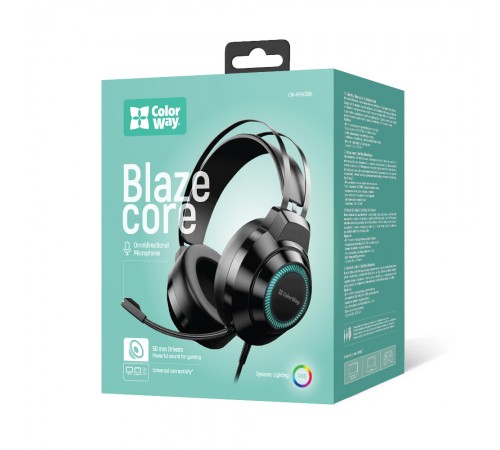 Гарнітура СolorWay BlazeCore RGB Black (CW-HPG03BK)