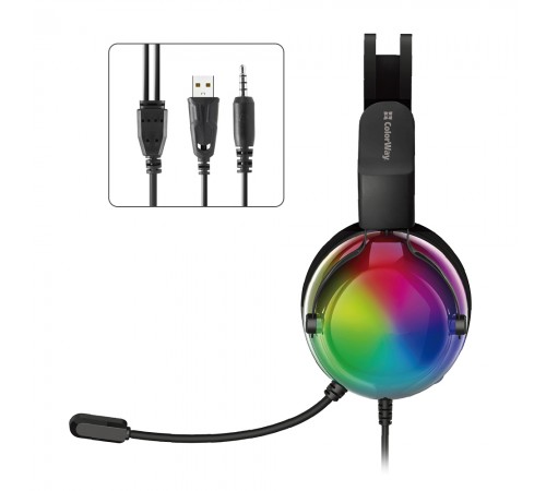 Гарнітура СolorWay Firestrike RGB Black (CW-HPG04BK)