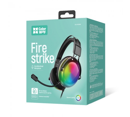 Гарнітура СolorWay Firestrike RGB Black (CW-HPG04BK)