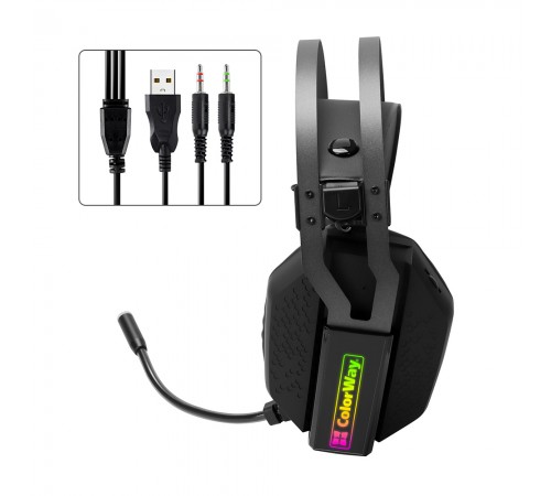 Гарнітура СolorWay Hyperblast RGB Black (CW-HPG05BK)