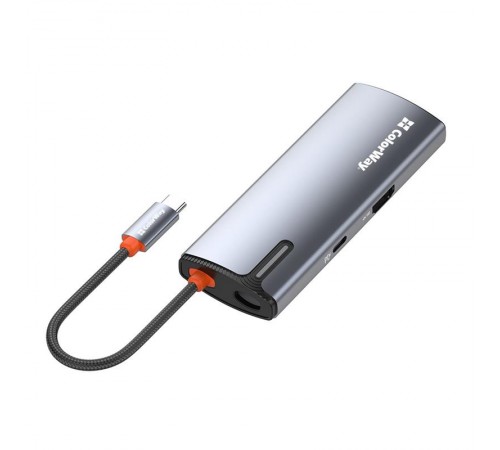 Док-станція ColorWay USB-C 5-в-1 Type C PD 100W/USB3.0х3/HDMI 4К (CW-HUB01)