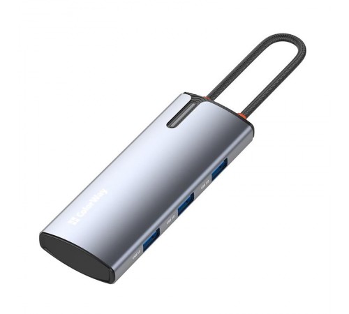 Док-станція ColorWay USB-C 5-в-1 Type C PD 100W/USB3.0х3/HDMI 4К (CW-HUB01)