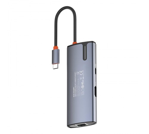 Док-станція СolorWay USB-C 6-в-1 Type C PD 100W/USB3.0х3/HDMI 4К/RJ45 (CW-HUB02)