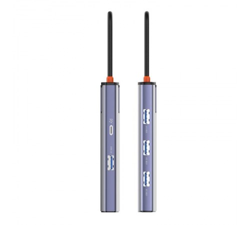 Док-станція СolorWay USB-C 6-в-1 Type C PD 100W/USB3.0х3/USB2.0/RJ45 (CW-HUB03)