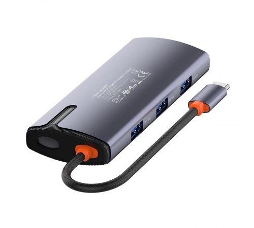 Док-станція СolorWay USB-C 6-в-1 Type C PD 100W/USB3.0х3/USB2.0/RJ45 (CW-HUB03)