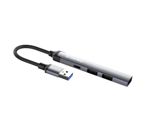 Концентратор СolorWay USB-A 4-в-1 USB2.0х3/USB3.0 (CW-HUB05)