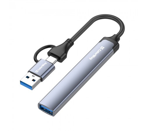 USB-хаб СolorWay USB Type-A/USB Type-C 4-в-1 (CW-HUB06)