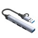 USB-хаб СolorWay USB Type-A/USB Type-C 4-в-1 (CW-HUB06)