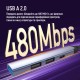 USB-хаб СolorWay USB Type-A/USB Type-C 4-в-1 (CW-HUB06)
