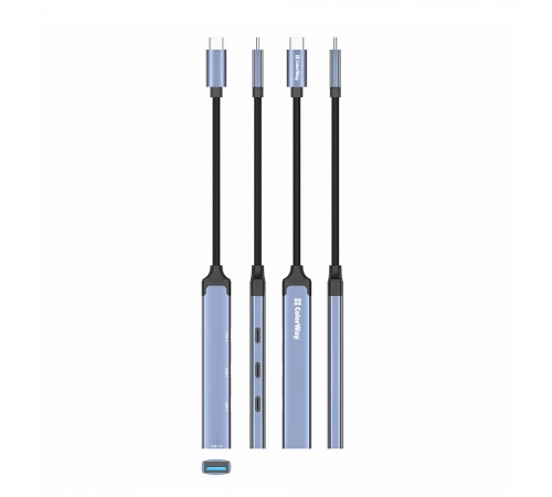 USB-хаб СolorWay USB Type-C 4-в-1 (CW-HUB07) USB-хаб СolorWay USB Type-C 4-в-1 (CW-HUB07)