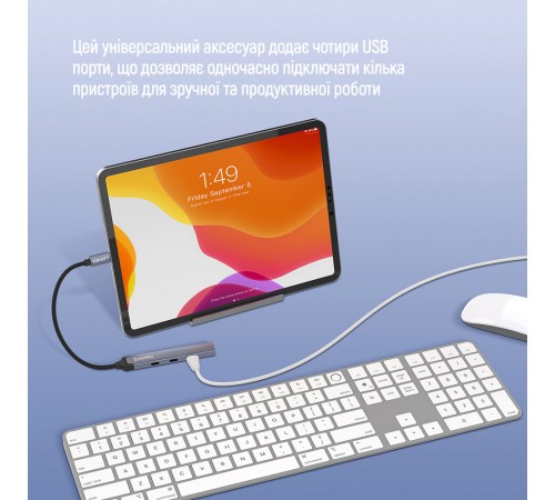 USB-хаб СolorWay USB Type-C 4-в-1 (CW-HUB07) USB-хаб СolorWay USB Type-C 4-в-1 (CW-HUB07)