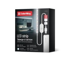 Світлодіодна стрічка ColorWay з живленням від USB холодний білий 3 м (CW-LD03)