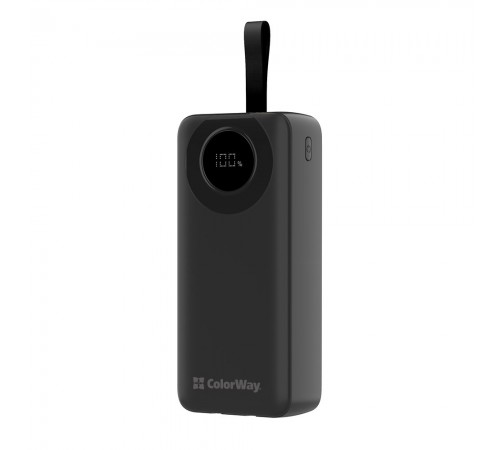 Універсальна мобільна батарея ColorWay EnergyPlus 30000mAh Black (CW-PB300LPB4BK-PDD)