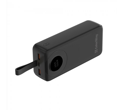 Універсальна мобільна батарея ColorWay EnergyPlus 30000mAh Black (CW-PB300LPB4BK-PDD)