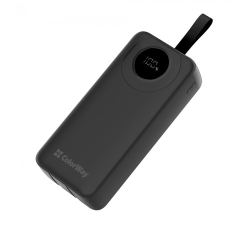 Універсальна мобільна батарея ColorWay EnergyPlus 30000mAh Black (CW-PB300LPB4BK-PDD)