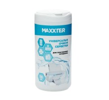 Очисні серветки Maxxter в тубі, для пластикових поверхонь, 100 шт. (CW-PL100-01)