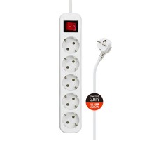 Фільтр живлення СolorWay (CW-PSEA52W) 5 розеток, 2м, White