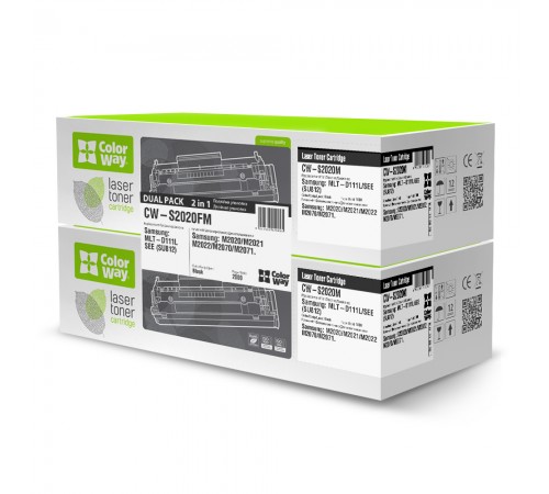Картридж CW (CW-S2020FM) Samsung SL-M2020/2020W/2070 (MLT-D111S) Dual Pack