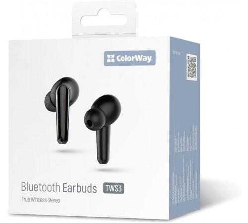 Bluetooth-гарнітура СolorWay TWS-3 Earbuds Black (CW-TWS3BK) Bluetooth-гарнітура СolorWay TWS-3 Earbuds Black (CW-TWS3BK)