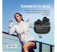 Bluetooth-гарнітура СolorWay Slim TWS-5 Earbuds Black (CW-TWS5BK)